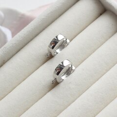 Швензы колечки 14 мм, с французским замком,родий, Ш076