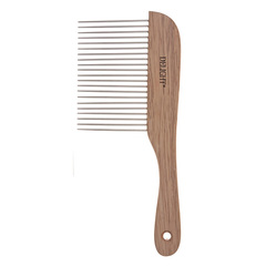 ZooOne расчёска длиннозубая на деревянном основании 21 зуб 65 мм