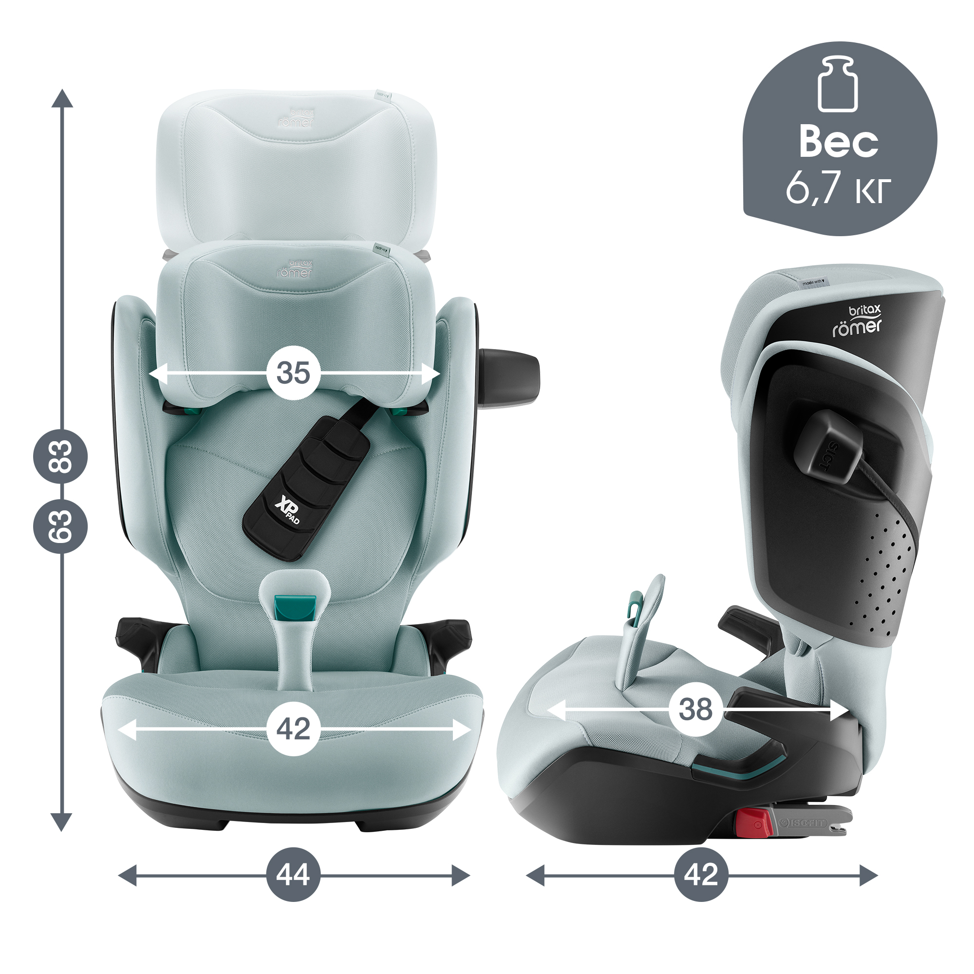 Britax Roemer KIDFIX PRO Style, Harbor Blue