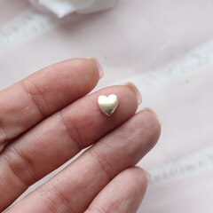 Подвеска спейсер Сердце 8 мм, позолота, П260