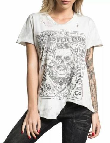 Affliction | Футболка женская THE BARBER AW13451 перед