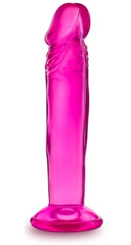 Розовый анальный фаллоимитатор Sweet N Small 6 Inch Dildo With Suction Cup - 16,5 см. - Blush Novelties B Yours BL-14620