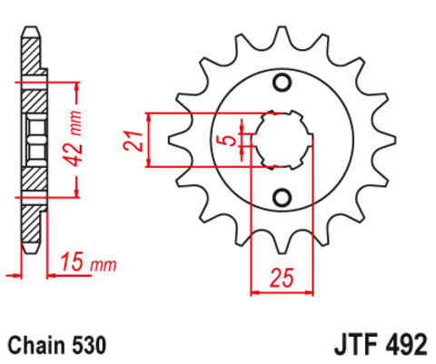 Звезда ведущая JTF492-15