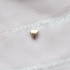 Подвеска спейсер Сердце 8 мм, позолота, П260