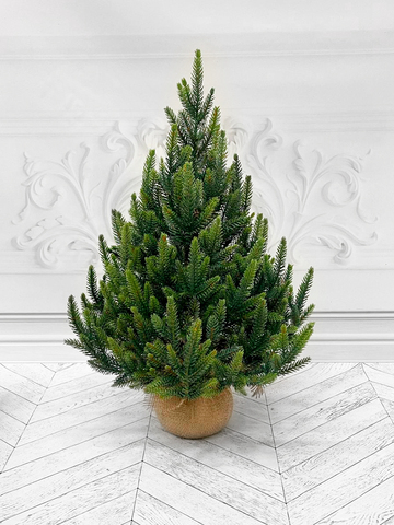 Ель Triumph Tree Королевская 100% литая 60см в мешочке зеленая