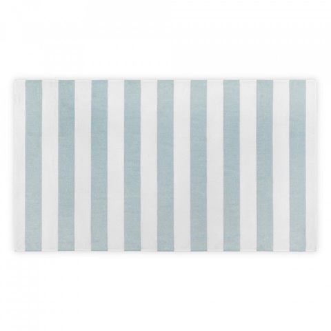 Полотенце пляжное 100х180 L'appartement Tina White/aqua белый/бирюзовый
