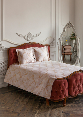 Покрывало 200х220 Luxberry Oliver бело-бежевое