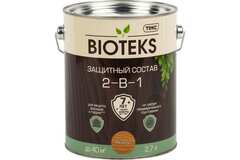 Антисептик Текс Bioteks лессирующий (2 в 1) махагон (2,7л)