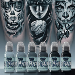 Краска World Famous Tattoo Ink Pancho - Pastel Black #6