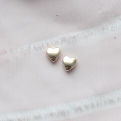 Подвеска спейсер Сердце 8 мм, позолота, П260