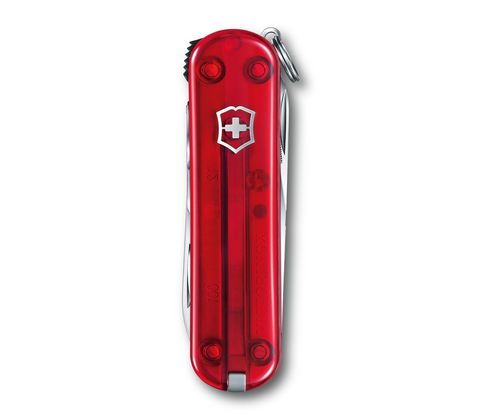 Нож-брелок Victorinox Nail Clip 580 Red Transparent (0.6463.T)