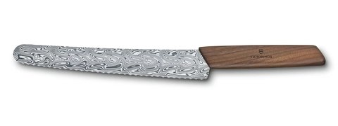 Нож кухонный Victorinox Swiss Modern Bread and Pastry Damast LE 2021, 22 sm, Brown  (6.9070.22WJ21)