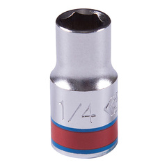 KING TONY (233508S) Головка торцевая стандартная шестигранная 1/4", дюймовая 1/4"