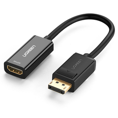 Конвертер UGREEN MM137 DisplayPort to HDMI Female Converter 4K*2K, черный