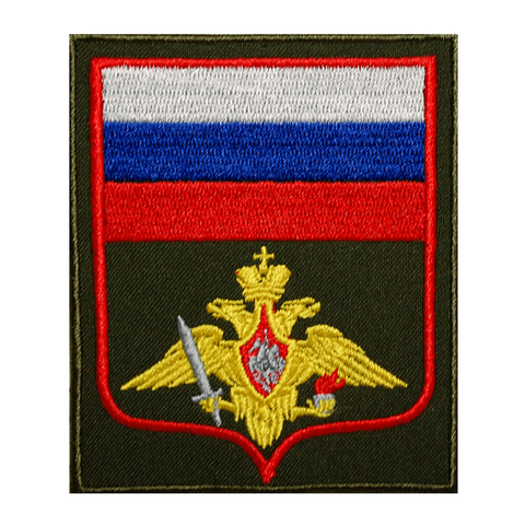 Шеврон Сухопутные войска вышитый оливковый кант красный (300 приказ)