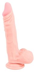 Реалистичный фаллоимитатор с чуть зауженной головкой Medical Silicone Dildo - 21 см. - 