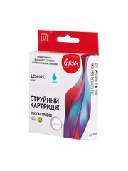 Струйный картридж Sakura LC3617C для Brother MFC-J2330DW, J2730DW, J3530DW, J3930DW, пигментный тип чернил, голубой, 10 мл., 550 к.