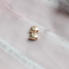 Подвеска спейсер Сердце 8 мм, позолота, П260