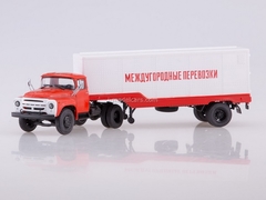 ZIL-130V1 with semitrailer ODAZ-794 Intercity transportation red-white 1:43 AutoHistory