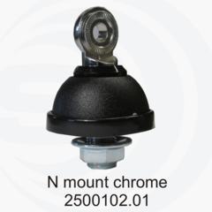 Автомобильная антенна CB диапазона SIRIO TITANIUM 800 NE врезное основание NE Chrome