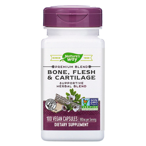 Nature's Way, Bone, Flesh & Cartilage, 880 mg, 100 Vegan Capsules