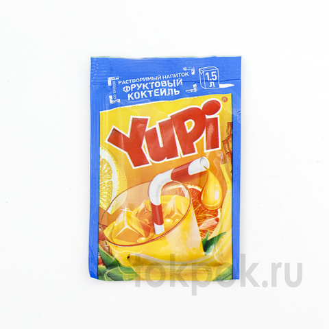 Растворимый напиток Yupi со вкусом фруктового коктейля, 15 гр