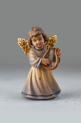 Ангел с лирой, итальянский клен, 14 см, Италия