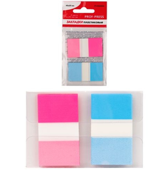 Набор самоклеящихся этикеток-закладок 45х25 мм, 2 цв. Z-сложение, 25 л
