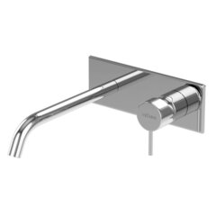 Cezares LEAF-BLI1-L-01-W0 Смеситель для раковины встраиваемый, однорычажный, излив и ручка на единой площадке, длина излива 23 см, исполнение Хром фото