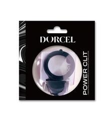 Черное эрекционное кольцо Power Clit - 