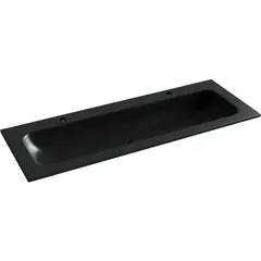Ceramica Nova CN7016MB CN7016MB Раковина накладная Element с двумя отверстиями под смеситель 1210*457*137мм, цвет черный фото