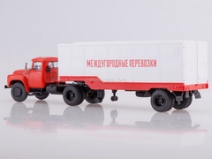 ZIL-130V1 with semitrailer ODAZ-794 Intercity transportation red-white 1:43 AutoHistory