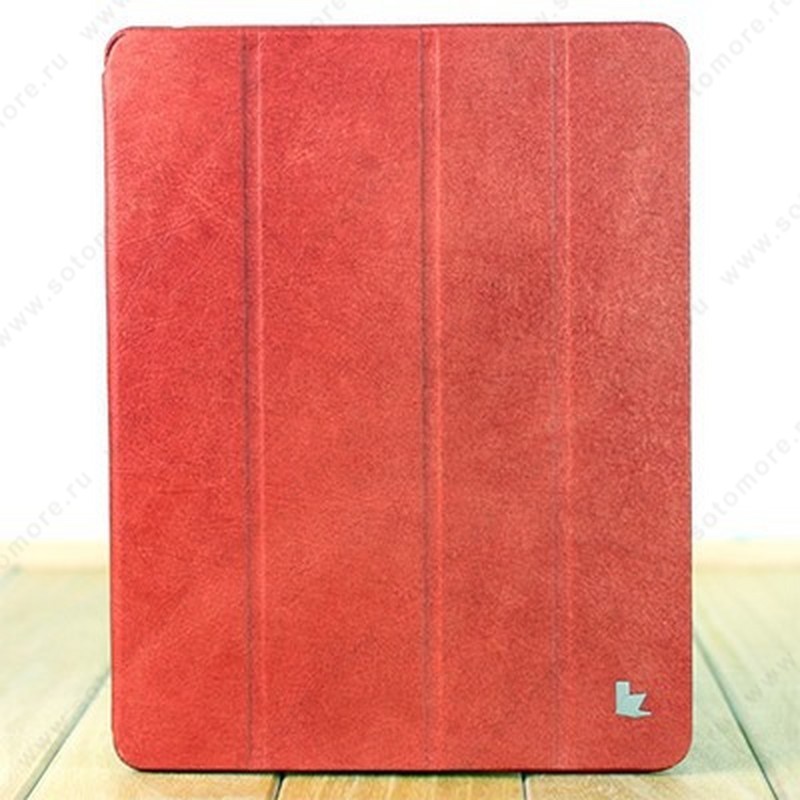 Чехол-книжка Jisoncase PREMIUM для Apple iPad 4/ 3/ 2 красный JS-IPD-06C