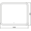 Abber See AG6109SL-1.0 Зеркало с подсветкой, сенсорный выключатель, диммер