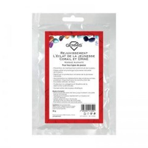 GEMMIS Омолаживающая альгинатная маска "Сияние молодости. КОРАЛЛ и ДМАЕ", 30 г | Rejuvissement. L'éclat de la jeunesse. Corail et DMAE. Masque Alginate