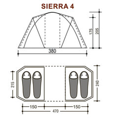 Кемпинговая палатка Indiana Sierra 4