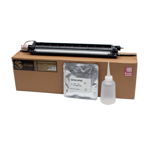 Блок проявки БУЛАТ s-Line 848K08841 для Xerox Phaser 7500, Phaser 7800, WC 7425, WC 7525 (Голубой, с девелопером), ref