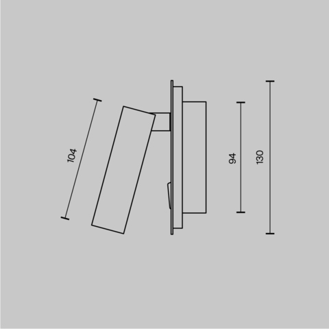 Настенный светодиодный светильник Maytoni Ios 176 C175-WL-01-6W-W