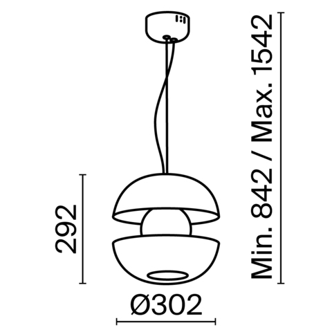 Подвесной светодиодный светильник Maytoni Rebel MOD322PL-L6G3K