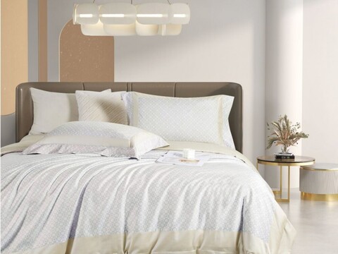 Постельное белье с одеялом 1.5 спальное Asabella Premium 2154-OSPS