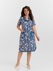 4572 Халат на пуговицах