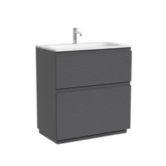 FL80FGS Тумба напольная SANCOS Folk 790х445х850, два ящика с доводчиками, Grey soft фото