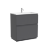 FL80FGS Тумба напольная SANCOS Folk 790х445х850, два ящика с доводчиками, Grey soft