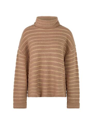 Marc Cain Свитер с высоким воротом комбинированной вязки