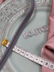 Кант декоративный серый хлопок