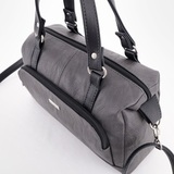 Сумка Саломея 130 македония серый + черный