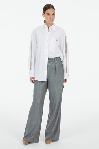 Marc Aurel Брюки смешанного стиля широкие в полоску