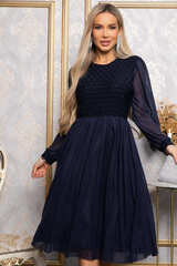 Платье Игра теней (синее) П14860-3М LT Collection