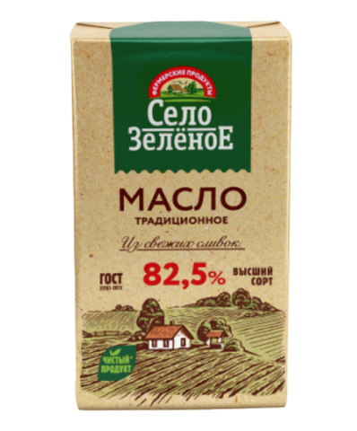 Масло традиционное Село Зеленое 82,5 в\с 175гр