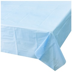 Скатерть п/э однотонная, Пастель, Голубой, 1,4*2,75 м